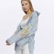 Джинсова куртка oversize з вишитими колосками S 801 фото 4