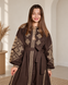 Вишитий комплект сукня з сорочкою в шоколадному кольорі S/S 929 фото 5