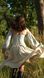 Корсет з льону вишитий сірого кольору L 607.4 фото 3
